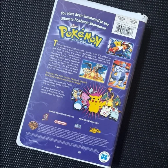 Pokemon: The First Movie VHS Tape - Picture 3 of 3